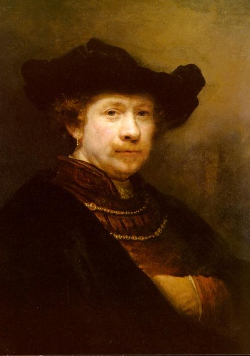 Wikioo.org - The Encyclopedia of Fine Arts - Painting, Artwork by Rembrandt Van Rijn - Portrait Of The Artist In A Flat Cap