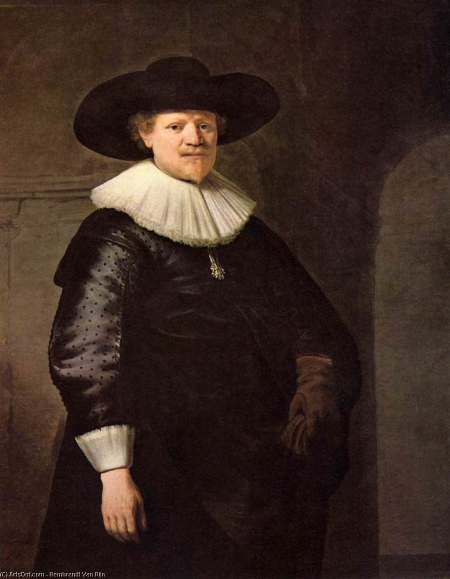 WikiOO.org - 百科事典 - 絵画、アートワーク Rembrandt Van Rijn - 作家ヤンHermanszの肖像。 Krul