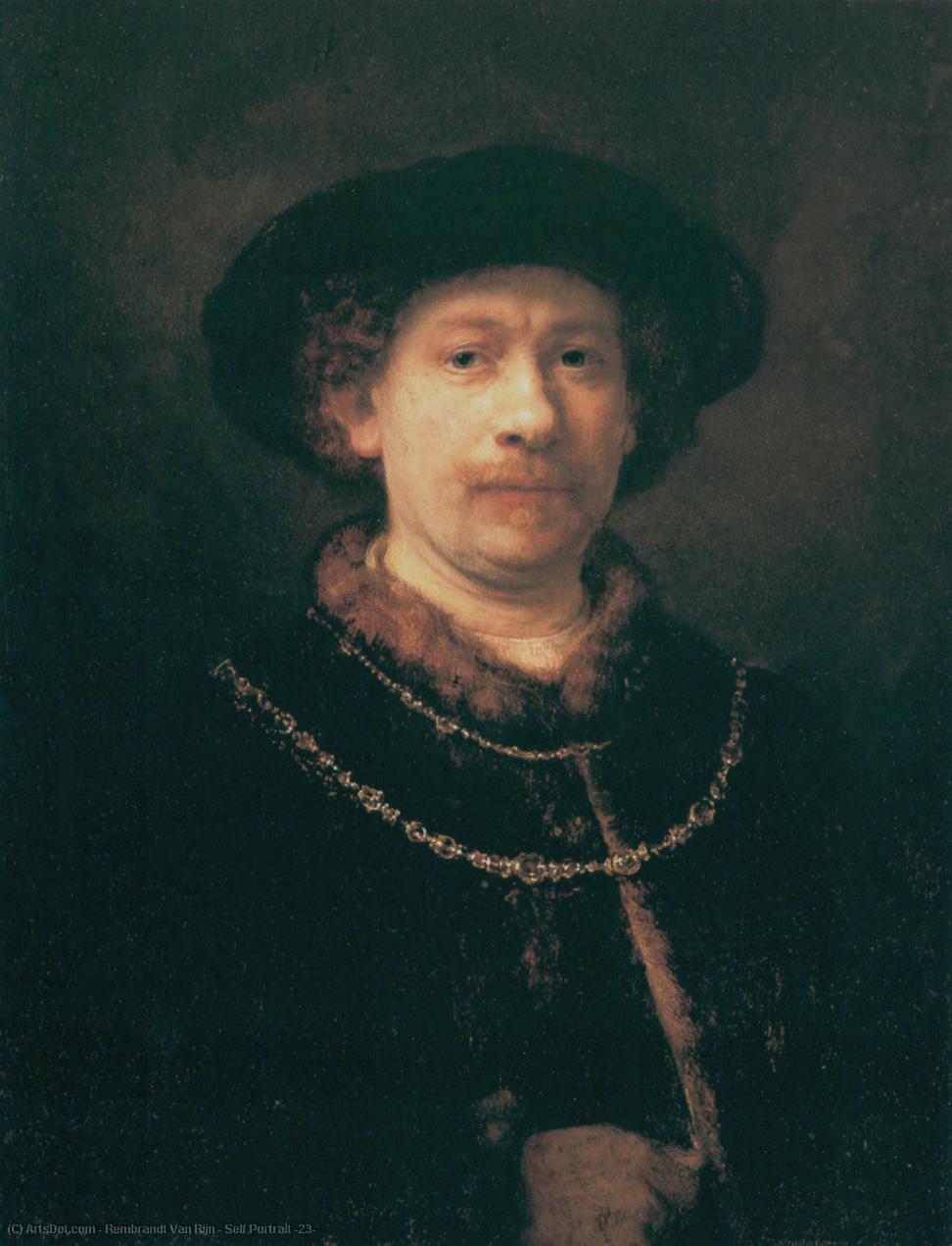 WikiOO.org - 백과 사전 - 회화, 삽화 Rembrandt Van Rijn - Self Portrait (23)