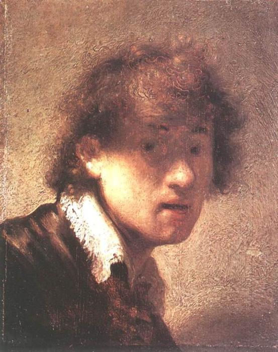 Wikioo.org - Bách khoa toàn thư về mỹ thuật - Vẽ tranh, Tác phẩm nghệ thuật Rembrandt Van Rijn - Self Portrait (25)