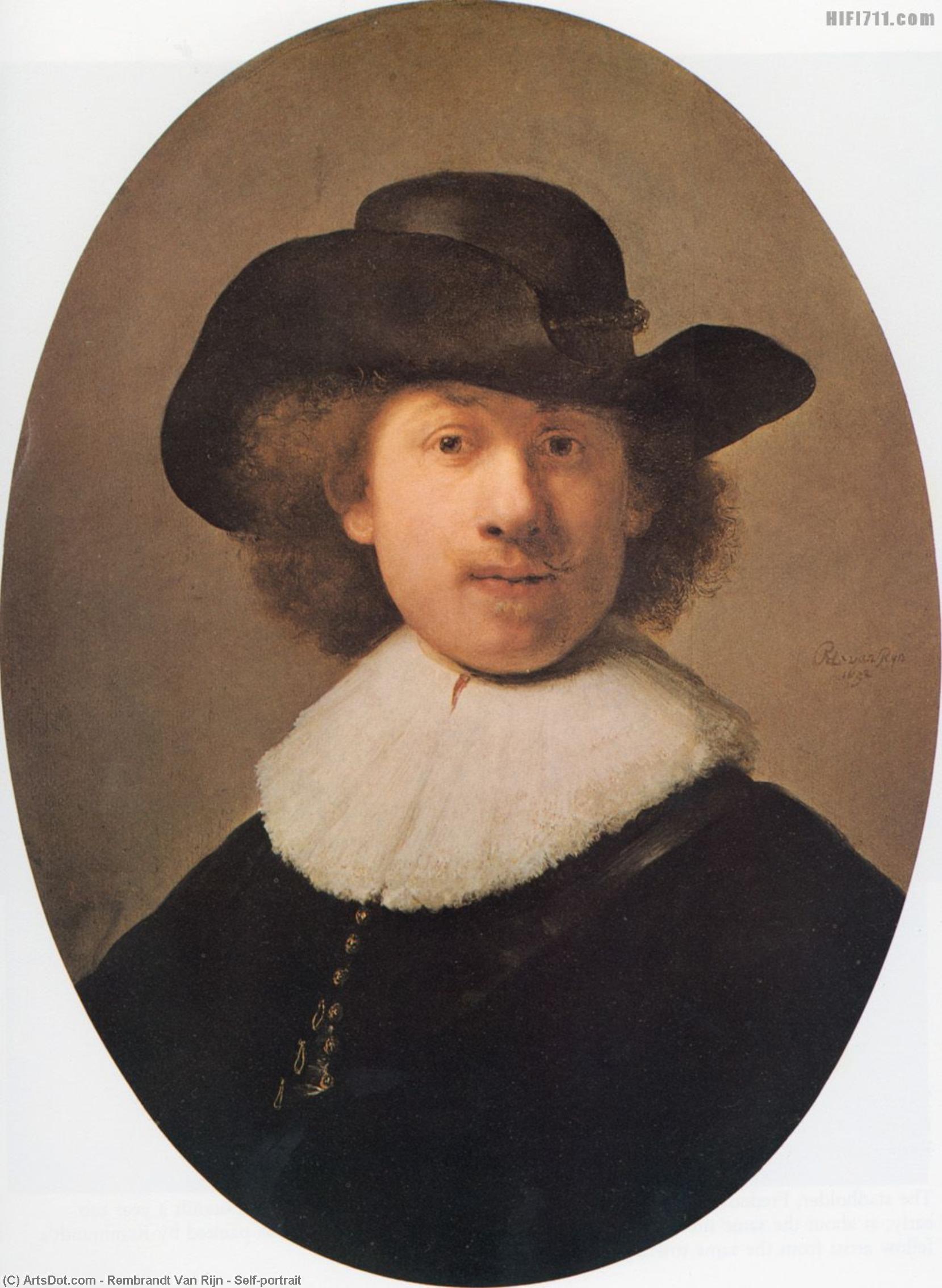 Wikioo.org – La Enciclopedia de las Bellas Artes - Pintura, Obras de arte de Rembrandt Van Rijn - autorretrato