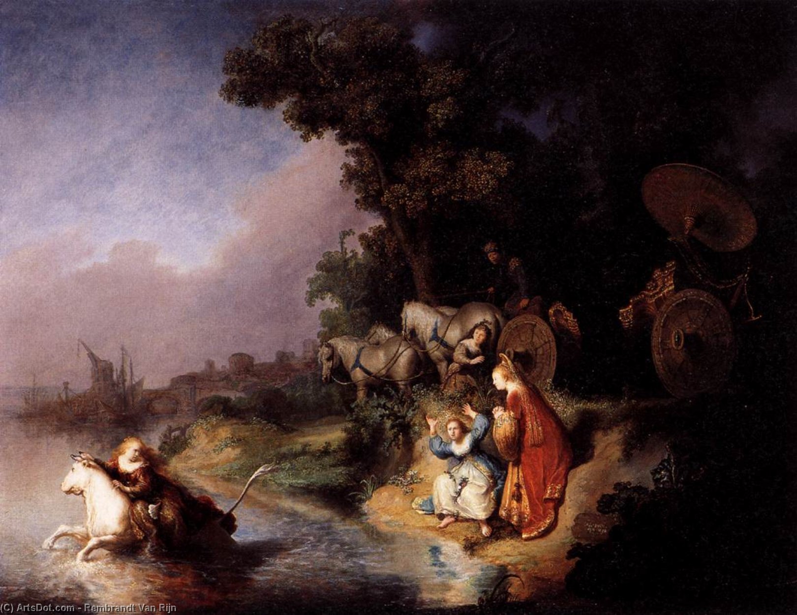 Wikioo.org - The Encyclopedia of Fine Arts - Painting, Artwork by Rembrandt Van Rijn - The Abduction of Europa