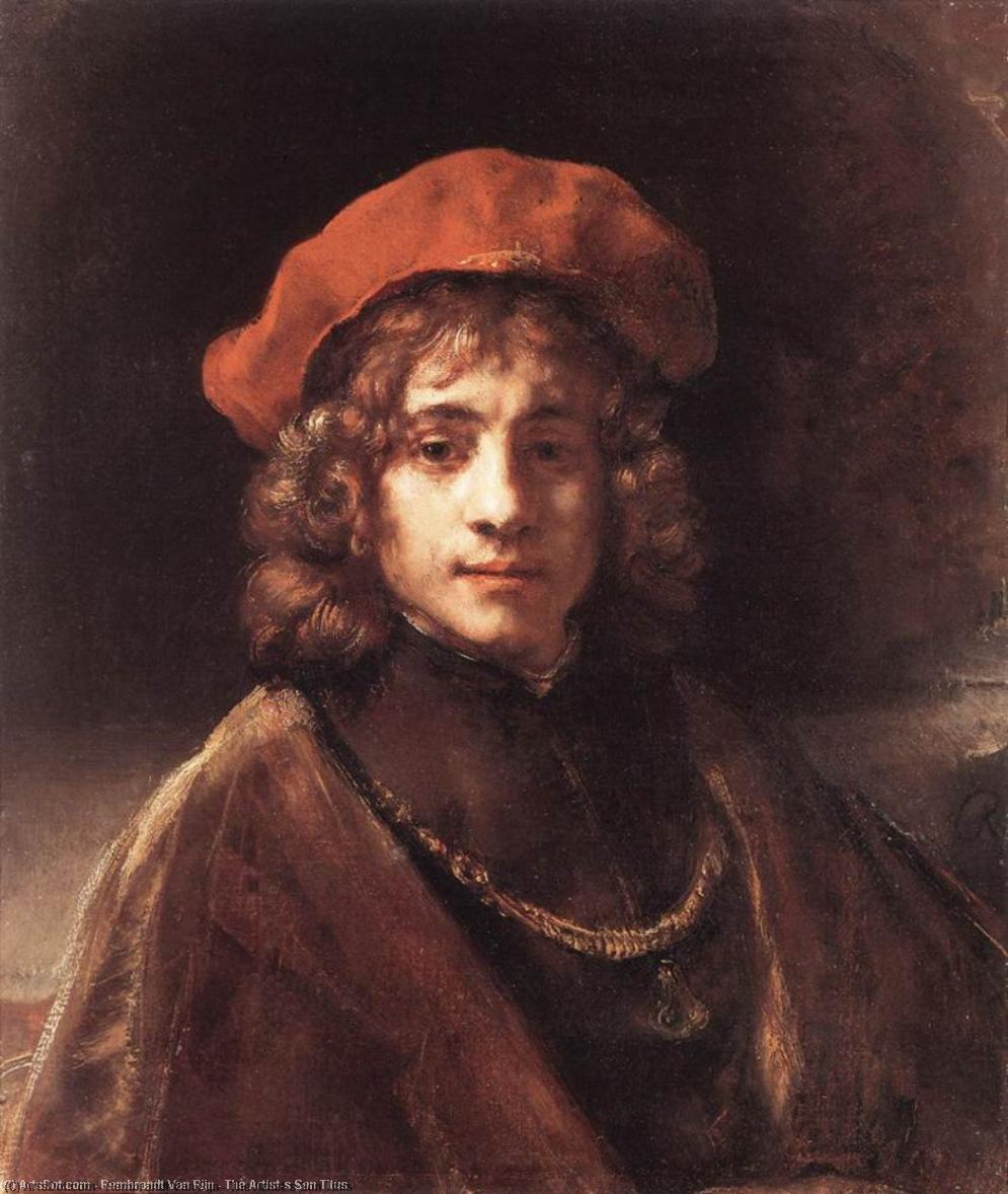 Wikioo.org – L'Encyclopédie des Beaux Arts - Peinture, Oeuvre de Rembrandt Van Rijn - The Artist Fils Titus
