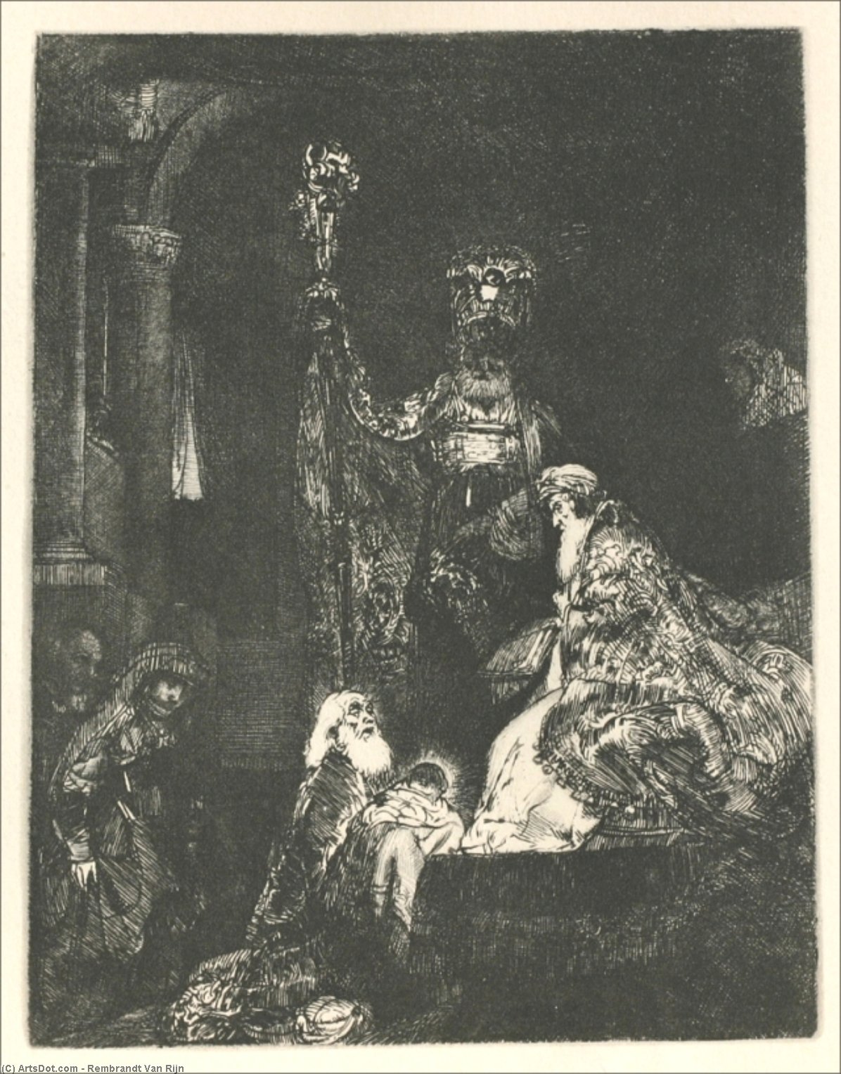 WikiOO.org - Enciklopedija likovnih umjetnosti - Slikarstvo, umjetnička djela Rembrandt Van Rijn - The Presentation