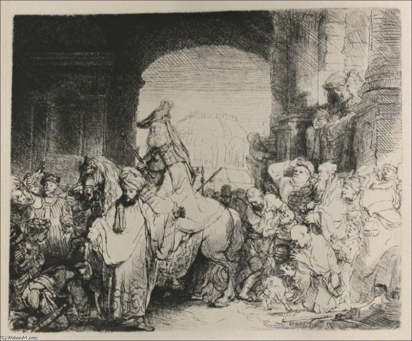 WikiOO.org - Encyclopedia of Fine Arts - Målning, konstverk Rembrandt Van Rijn - The Triumph of Mordacai