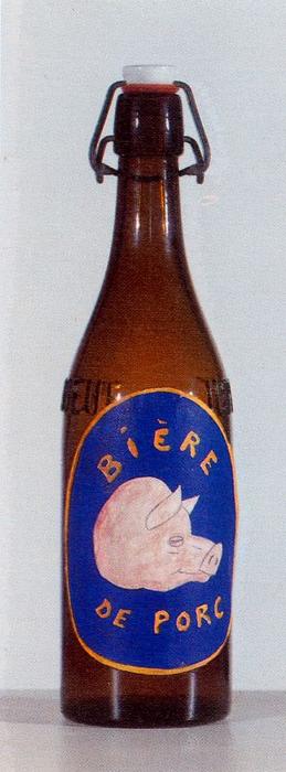 Wikioo.org - สารานุกรมวิจิตรศิลป์ - จิตรกรรม Rene Magritte - Bottle with label