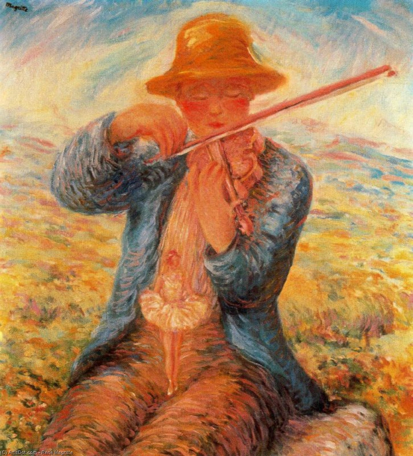 WikiOO.org - Encyclopedia of Fine Arts - Lukisan, Artwork Rene Magritte - El primer día