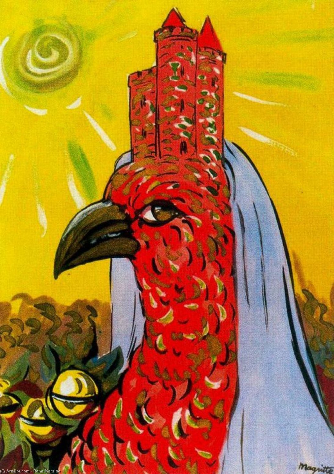 Wikioo.org - The Encyclopedia of Fine Arts - Painting, Artwork by Rene Magritte - El príncipe encantador