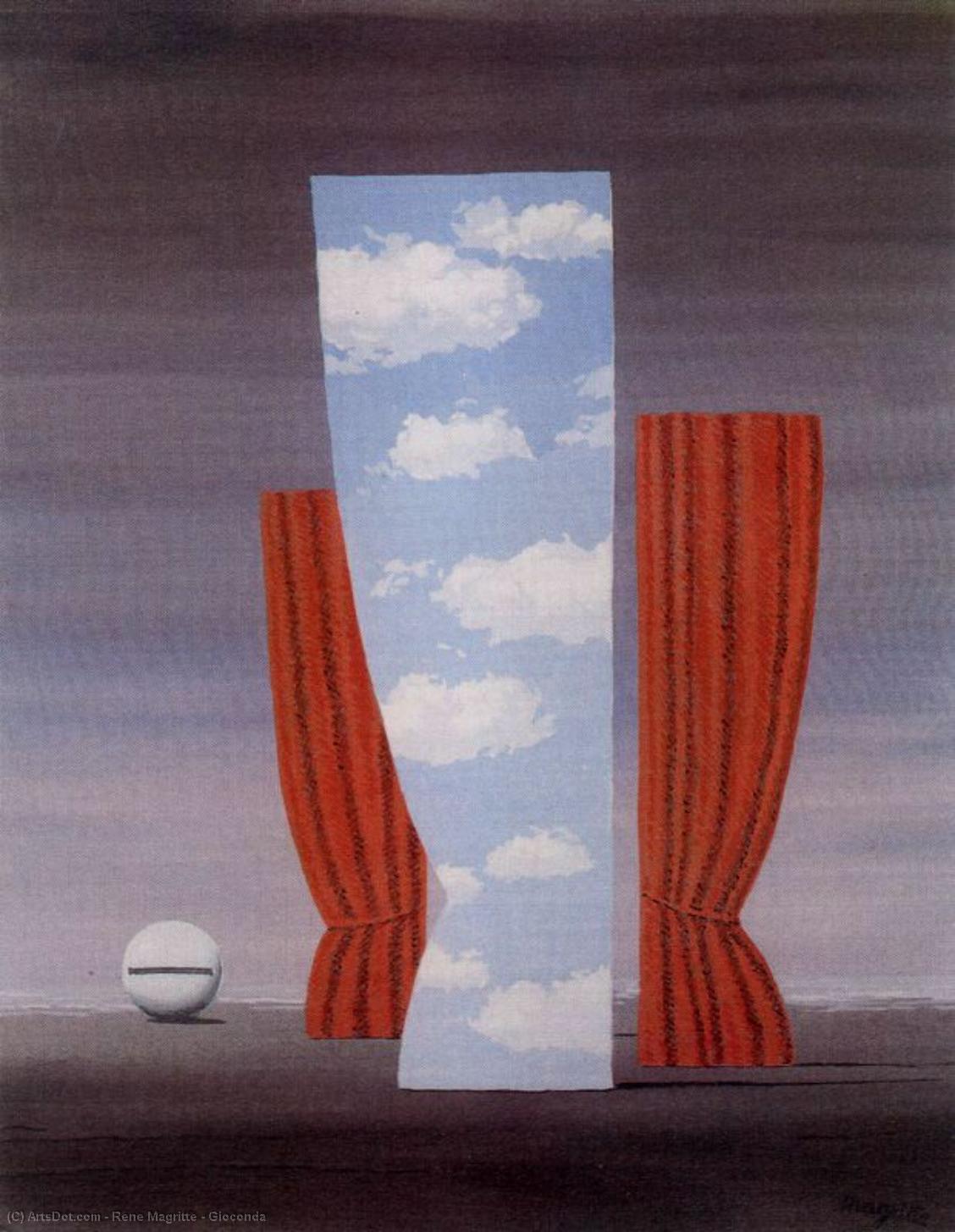 Wikoo.org - موسوعة الفنون الجميلة - اللوحة، العمل الفني Rene Magritte - Gioconda