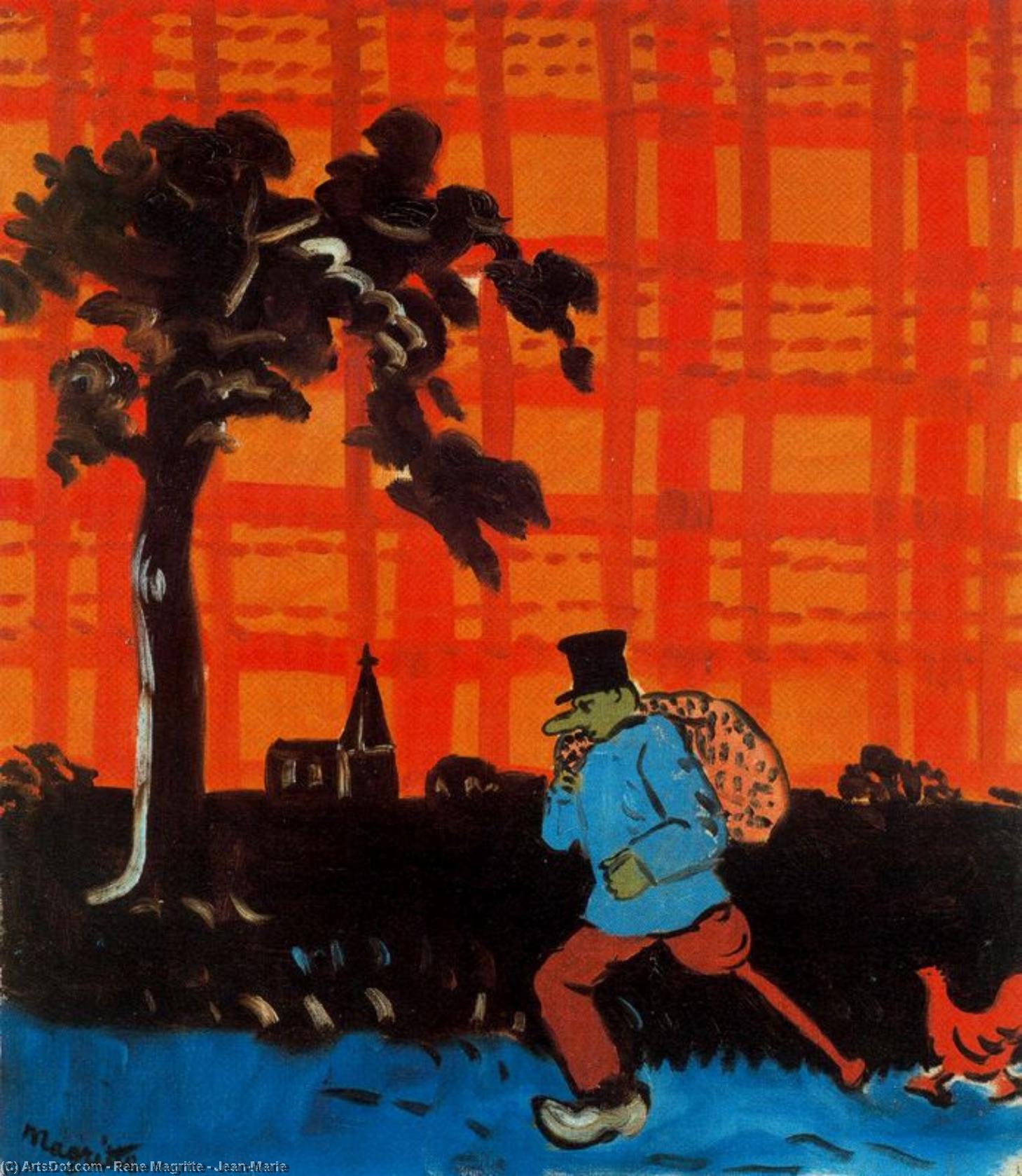 Wikoo.org - موسوعة الفنون الجميلة - اللوحة، العمل الفني Rene Magritte - Jean-Marie