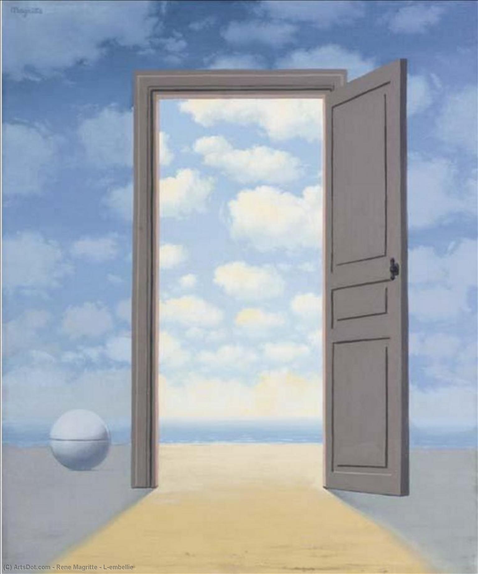 WikiOO.org - Encyclopedia of Fine Arts - Maleri, Artwork Rene Magritte - L'embellie