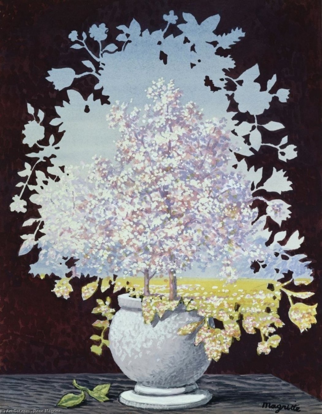 Wikioo.org - The Encyclopedia of Fine Arts - Painting, Artwork by Rene Magritte - L'éclair