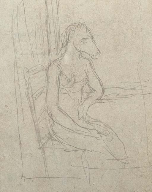 WikiOO.org - Encyclopedia of Fine Arts - Lukisan, Artwork Rene Magritte - La femme cheval