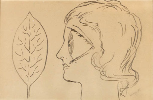 Wikoo.org - موسوعة الفنون الجميلة - اللوحة، العمل الفني Rene Magritte - La femme du maçon