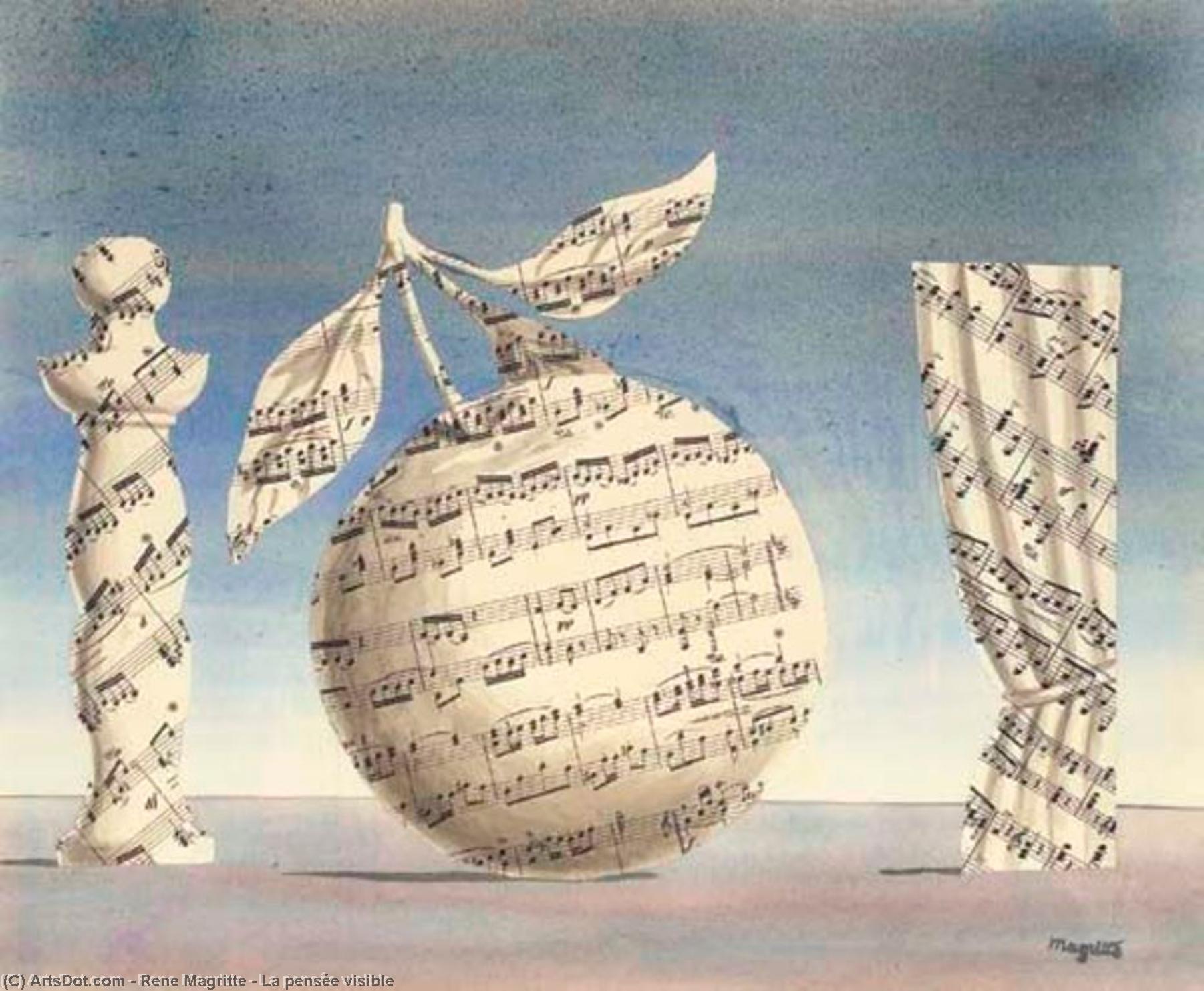 WikiOO.org - אנציקלופדיה לאמנויות יפות - ציור, יצירות אמנות Rene Magritte - La pensée visible