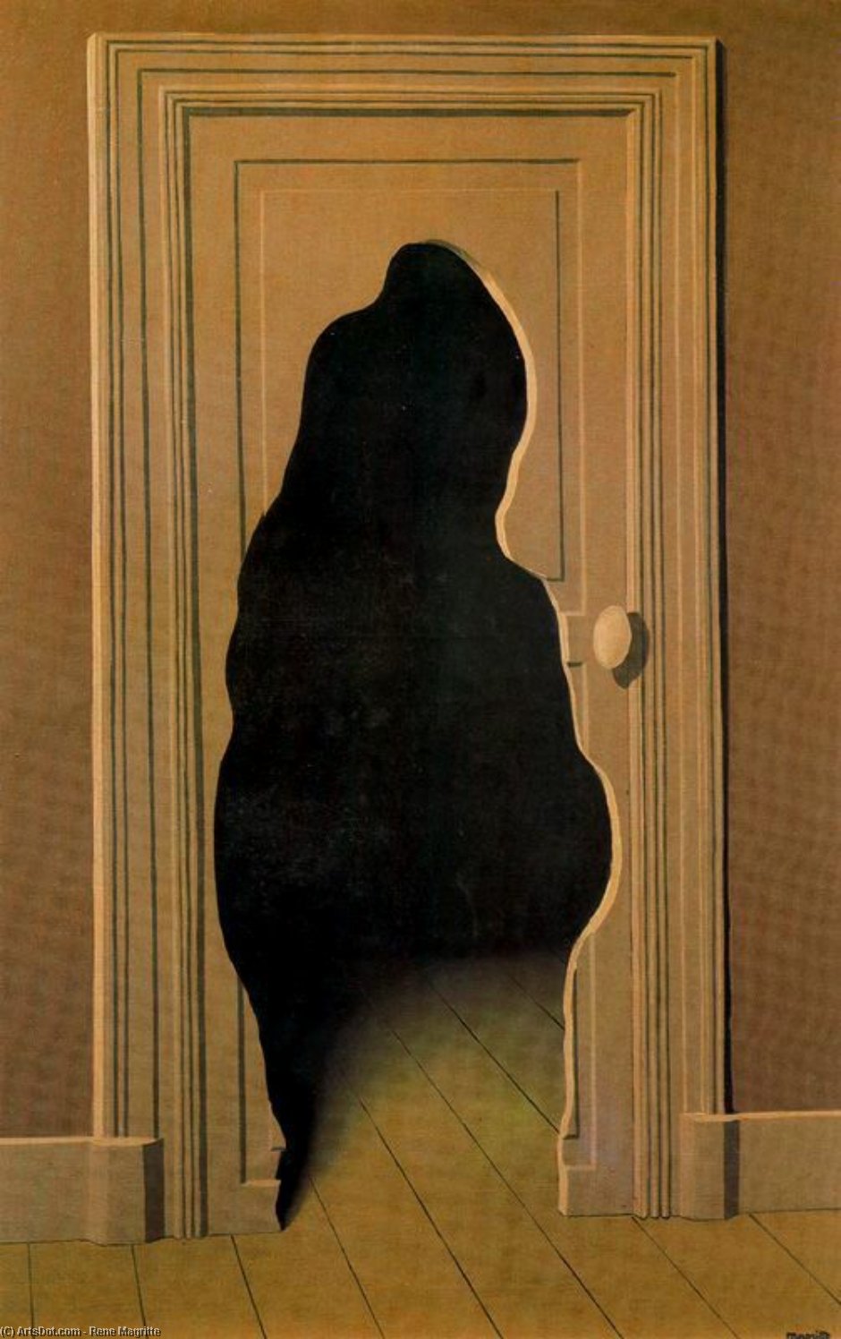 WikiOO.org - Εγκυκλοπαίδεια Καλών Τεχνών - Ζωγραφική, έργα τέχνης Rene Magritte - La perspectiva amorosa 1