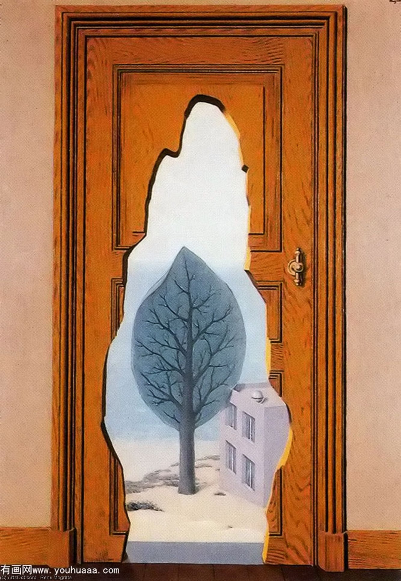 WikiOO.org - Εγκυκλοπαίδεια Καλών Τεχνών - Ζωγραφική, έργα τέχνης Rene Magritte - La perspectiva amorosa