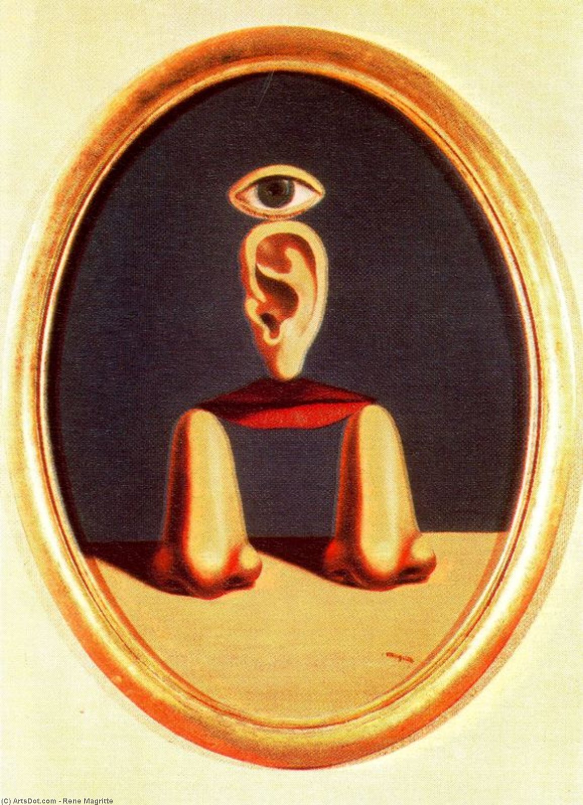 Wikioo.org - สารานุกรมวิจิตรศิลป์ - จิตรกรรม Rene Magritte - La raza blanca