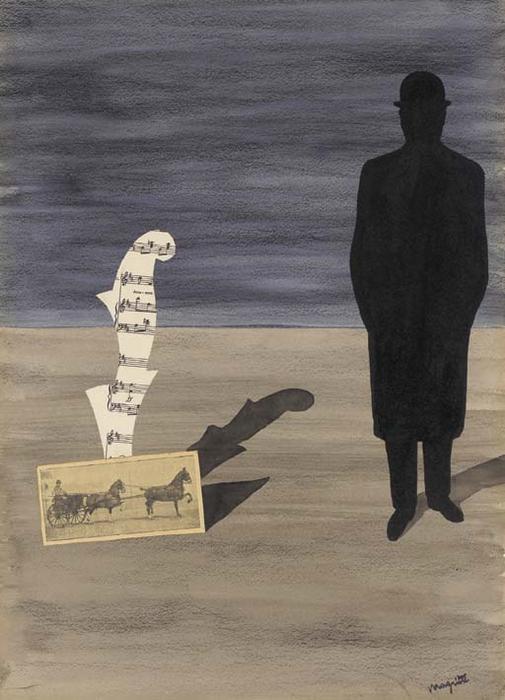 WikiOO.org - 백과 사전 - 회화, 삽화 Rene Magritte - Les rêveries du promeneur solitaire