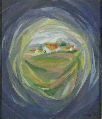 WikiOO.org - Encyclopedia of Fine Arts - Lukisan, Artwork Rene Magritte - Paysage - la distance focale