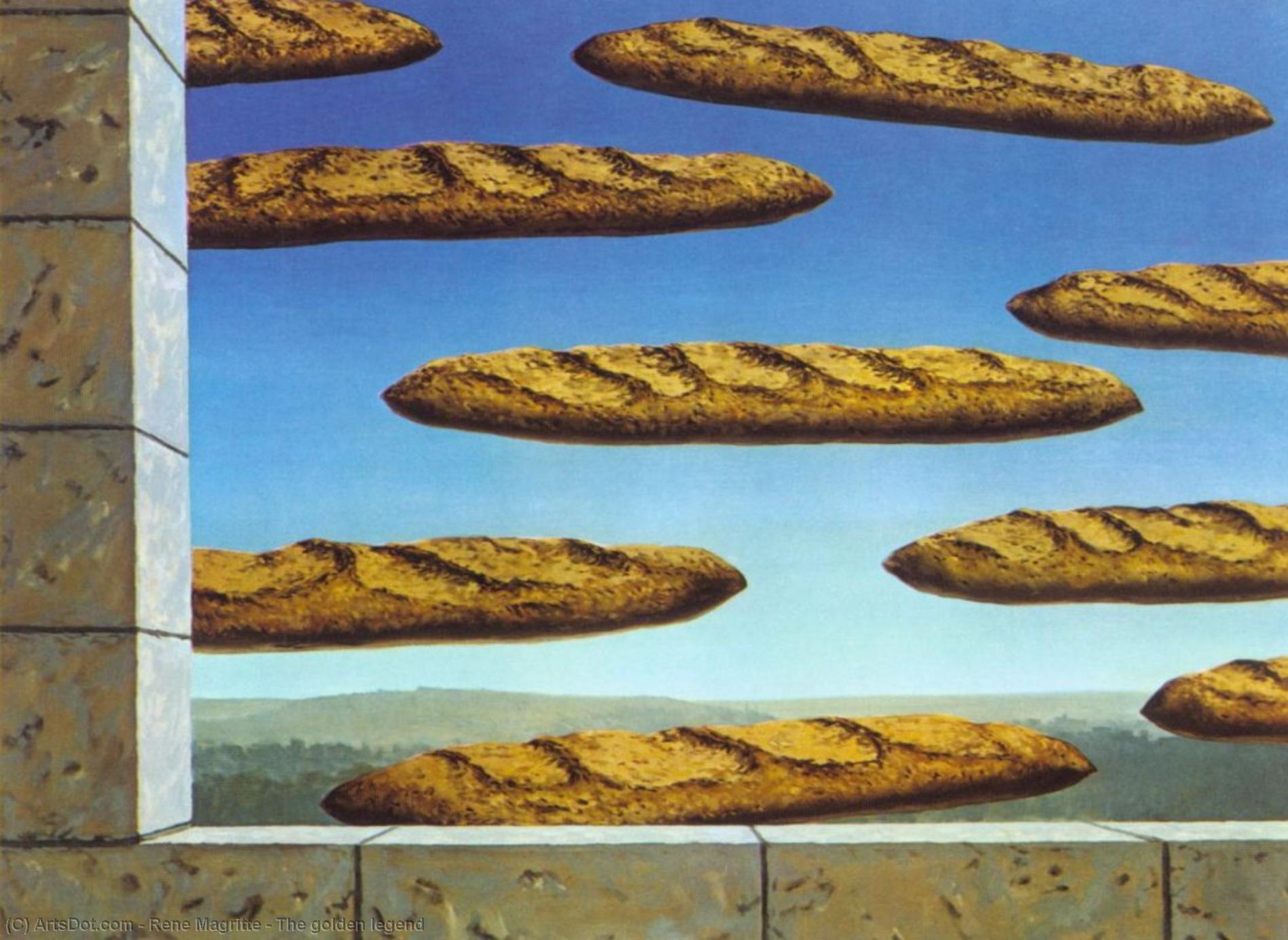 WikiOO.org - Enciklopedija dailės - Tapyba, meno kuriniai Rene Magritte - The golden legend