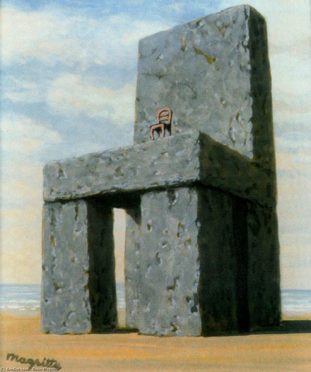 Wikioo.org - The Encyclopedia of Fine Arts - Painting, Artwork by Rene Magritte - The legend of the centuries