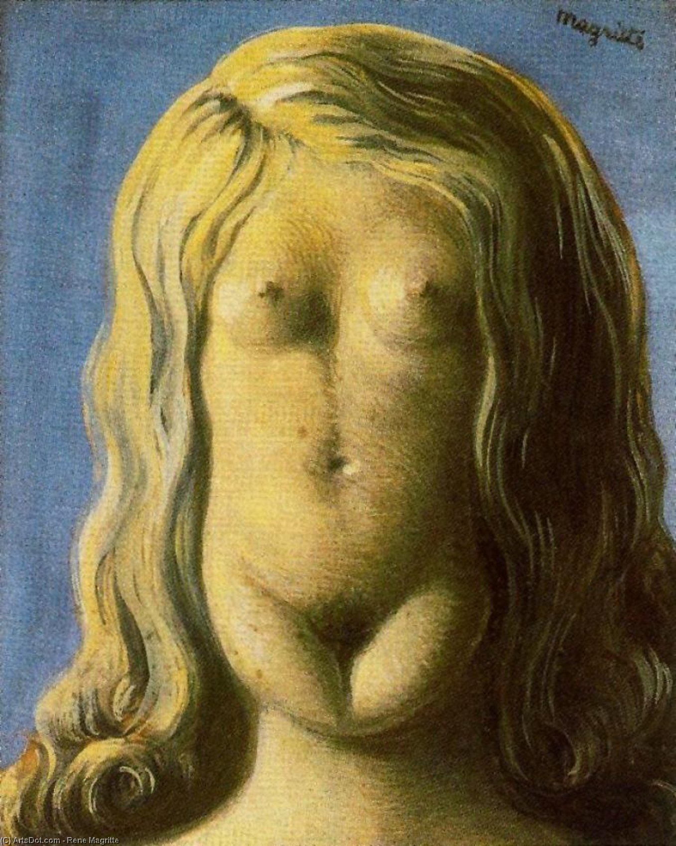 Wikioo.org - Encyklopedia Sztuk Pięknych - Malarstwo, Grafika Rene Magritte - The rape 1