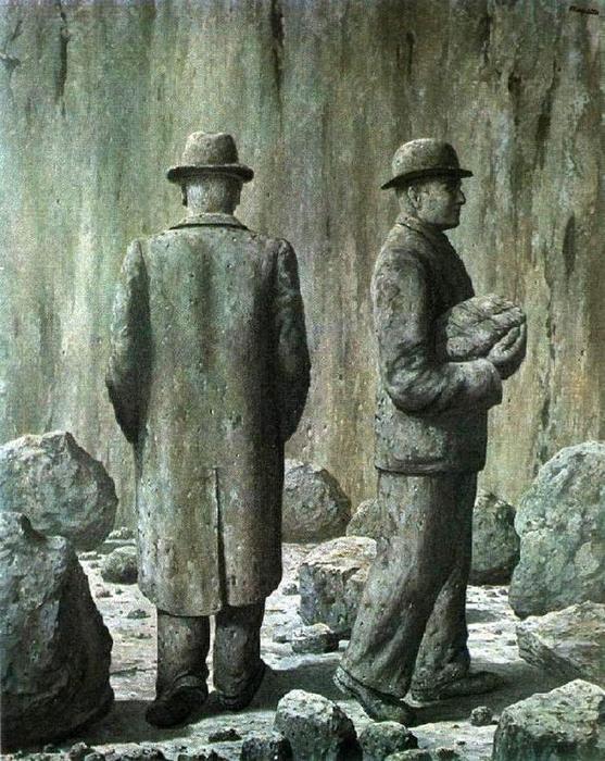 WikiOO.org - Encyclopedia of Fine Arts - Schilderen, Artwork Rene Magritte - The Song of the Violet