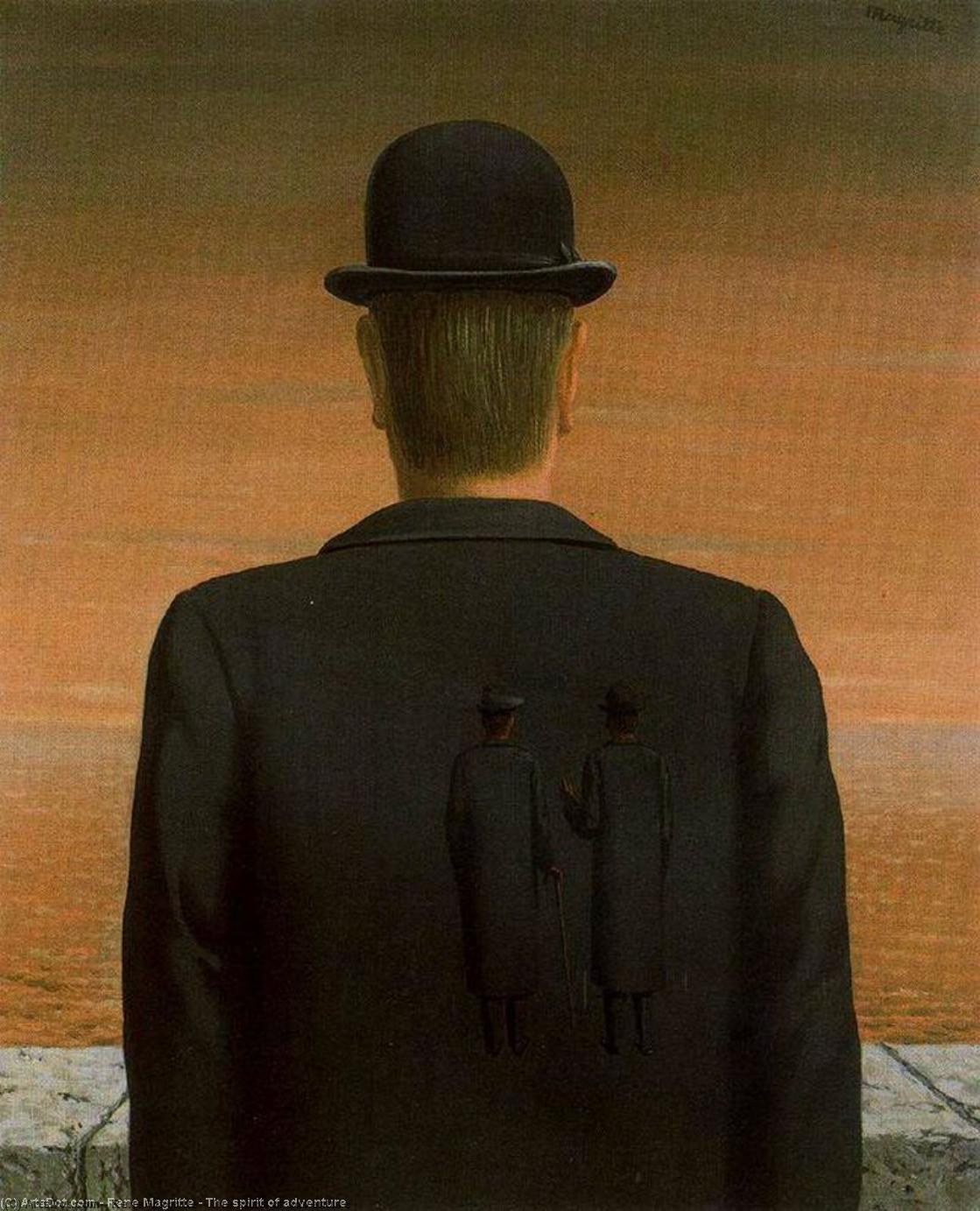 Wikioo.org – La Enciclopedia de las Bellas Artes - Pintura, Obras de arte de Rene Magritte - el espíritu de aventura