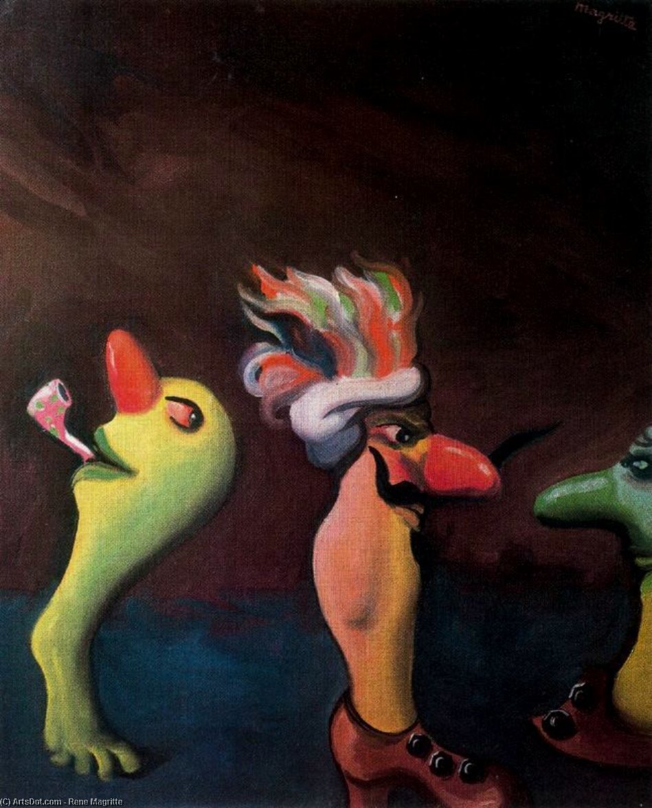 Wikioo.org – La Enciclopedia de las Bellas Artes - Pintura, Obras de arte de Rene Magritte - La marcha triunfal