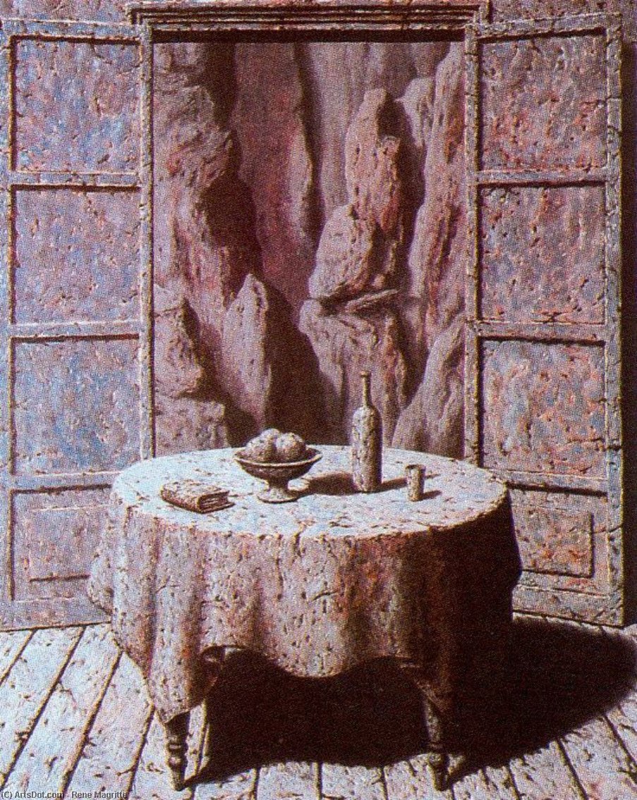WikiOO.org - Encyclopedia of Fine Arts - Malba, Artwork Rene Magritte - Travel souvenir