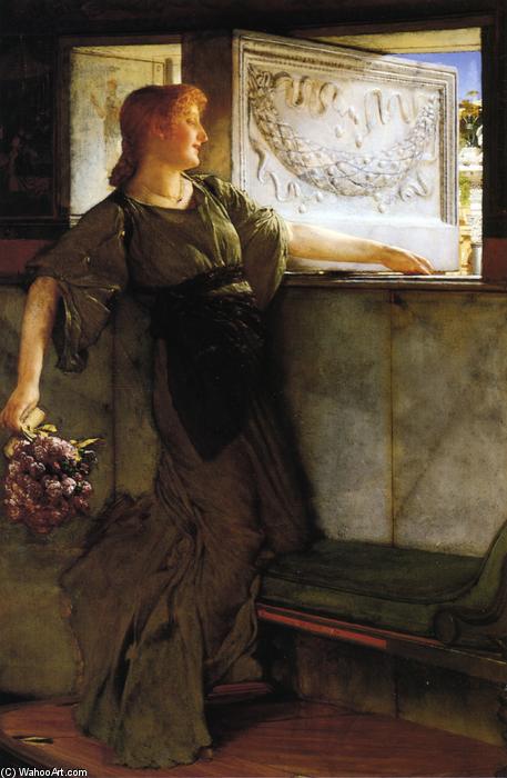 Wikioo.org - The Encyclopedia of Fine Arts - Painting, Artwork by Lawrence Alma-Tadema - A Love Missle
