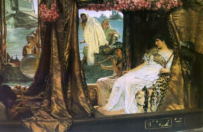 Wikioo.org - The Encyclopedia of Fine Arts - Painting, Artwork by Lawrence Alma-Tadema - Antony and Cleopatra