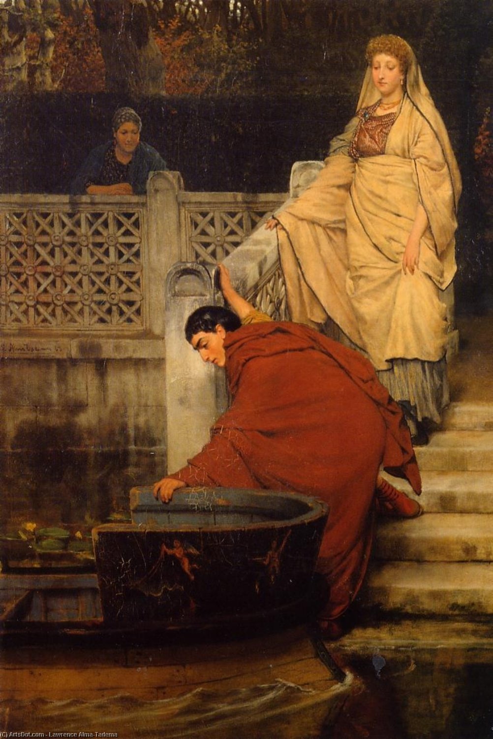 Wikioo.org - The Encyclopedia of Fine Arts - Painting, Artwork by Lawrence Alma-Tadema - Boating