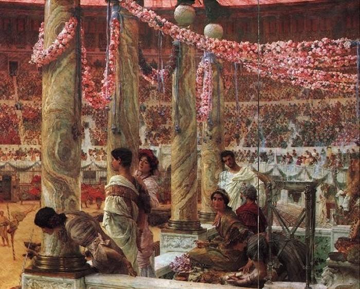 Wikioo.org - The Encyclopedia of Fine Arts - Painting, Artwork by Lawrence Alma-Tadema - Caracella and Geta