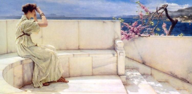 Wikioo.org - The Encyclopedia of Fine Arts - Painting, Artwork by Lawrence Alma-Tadema - Expectations