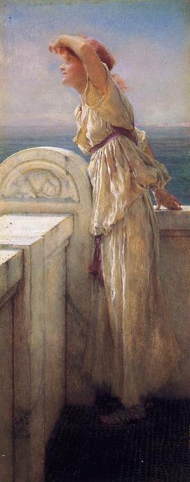 WikiOO.org - Εγκυκλοπαίδεια Καλών Τεχνών - Ζωγραφική, έργα τέχνης Lawrence Alma-Tadema - Hopeful