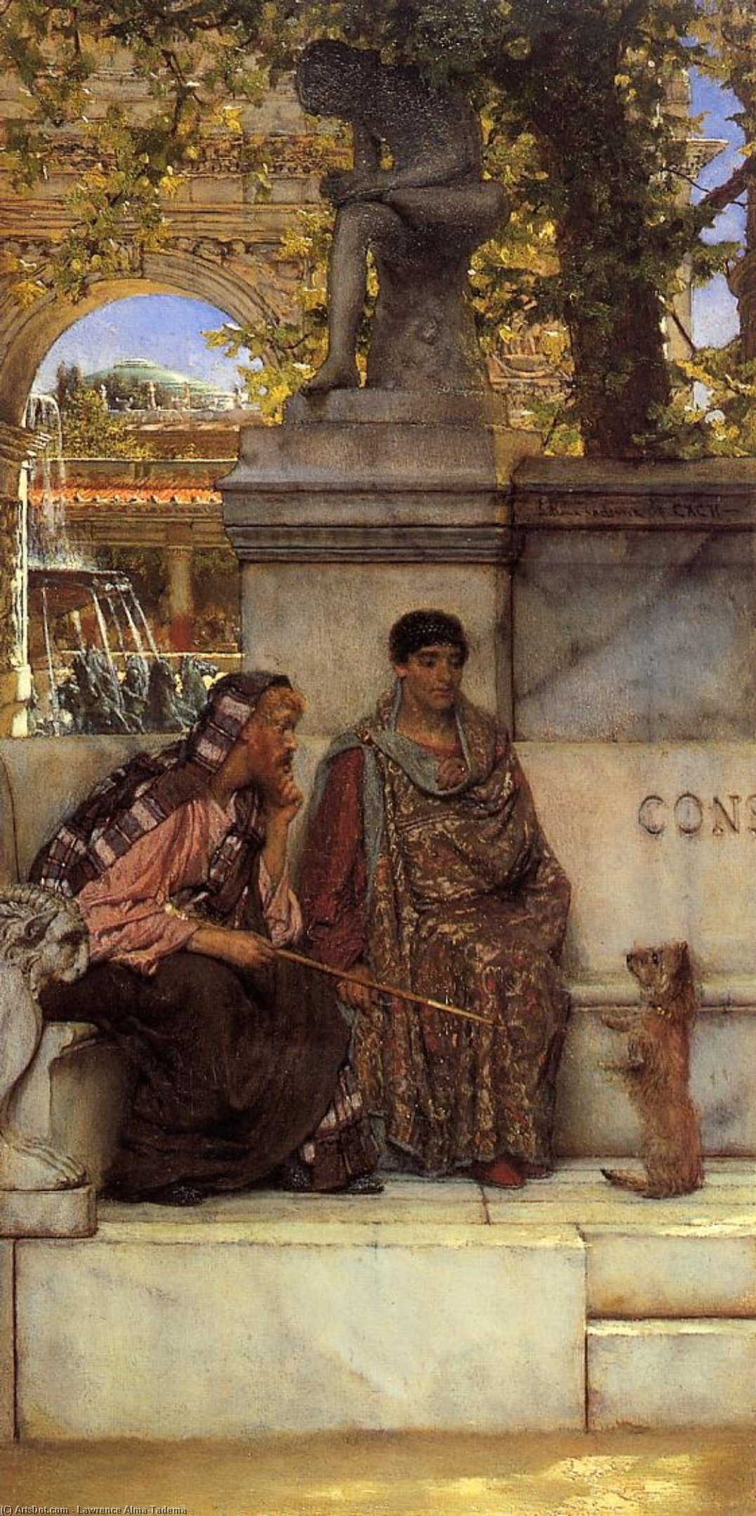 WikiOO.org - Εγκυκλοπαίδεια Καλών Τεχνών - Ζωγραφική, έργα τέχνης Lawrence Alma-Tadema - In the Time of Constantine