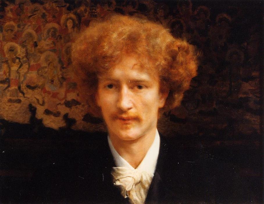WikiOO.org - Enciklopedija dailės - Tapyba, meno kuriniai Lawrence Alma-Tadema - Portrait of Ignacy Jan Paderewski