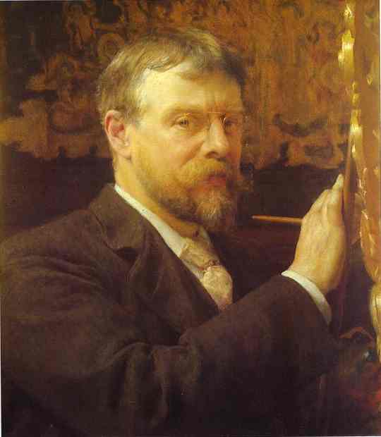 Wikioo.org - The Encyclopedia of Fine Arts - Painting, Artwork by Lawrence Alma-Tadema - Self Portrait 1