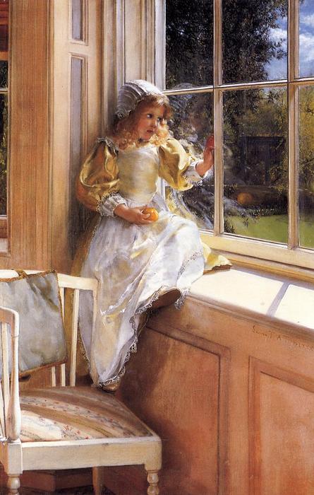 Wikioo.org - The Encyclopedia of Fine Arts - Painting, Artwork by Lawrence Alma-Tadema - Sunshine