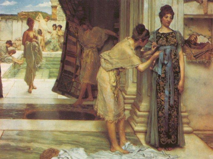 Wikioo.org - The Encyclopedia of Fine Arts - Painting, Artwork by Lawrence Alma-Tadema - The Frigidarium