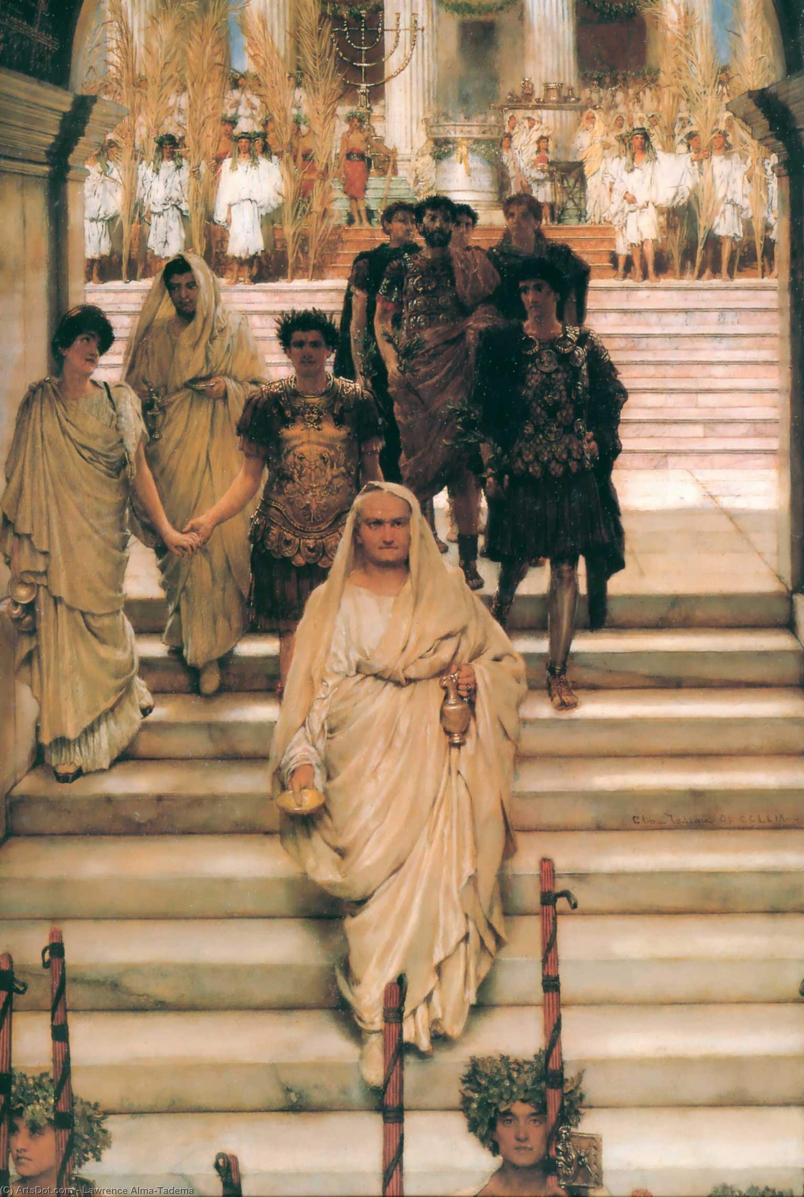 Wikioo.org - The Encyclopedia of Fine Arts - Painting, Artwork by Lawrence Alma-Tadema - The Triumph of Titus