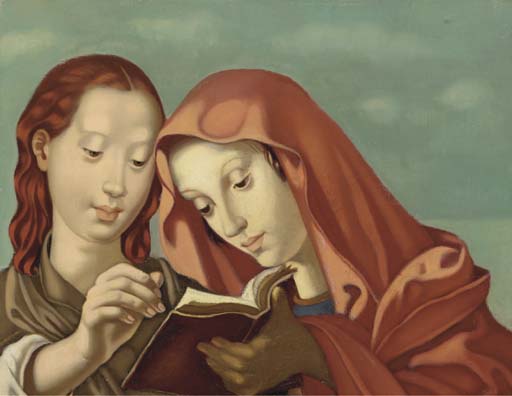 Wikioo.org - The Encyclopedia of Fine Arts - Painting, Artwork by Tamara De Lempicka - Deux madones