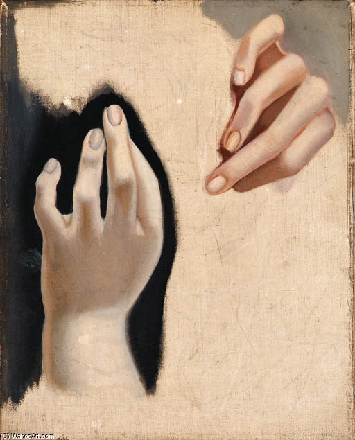 WikiOO.org - Encyclopedia of Fine Arts - Målning, konstverk Tamara De Lempicka - Study of hands