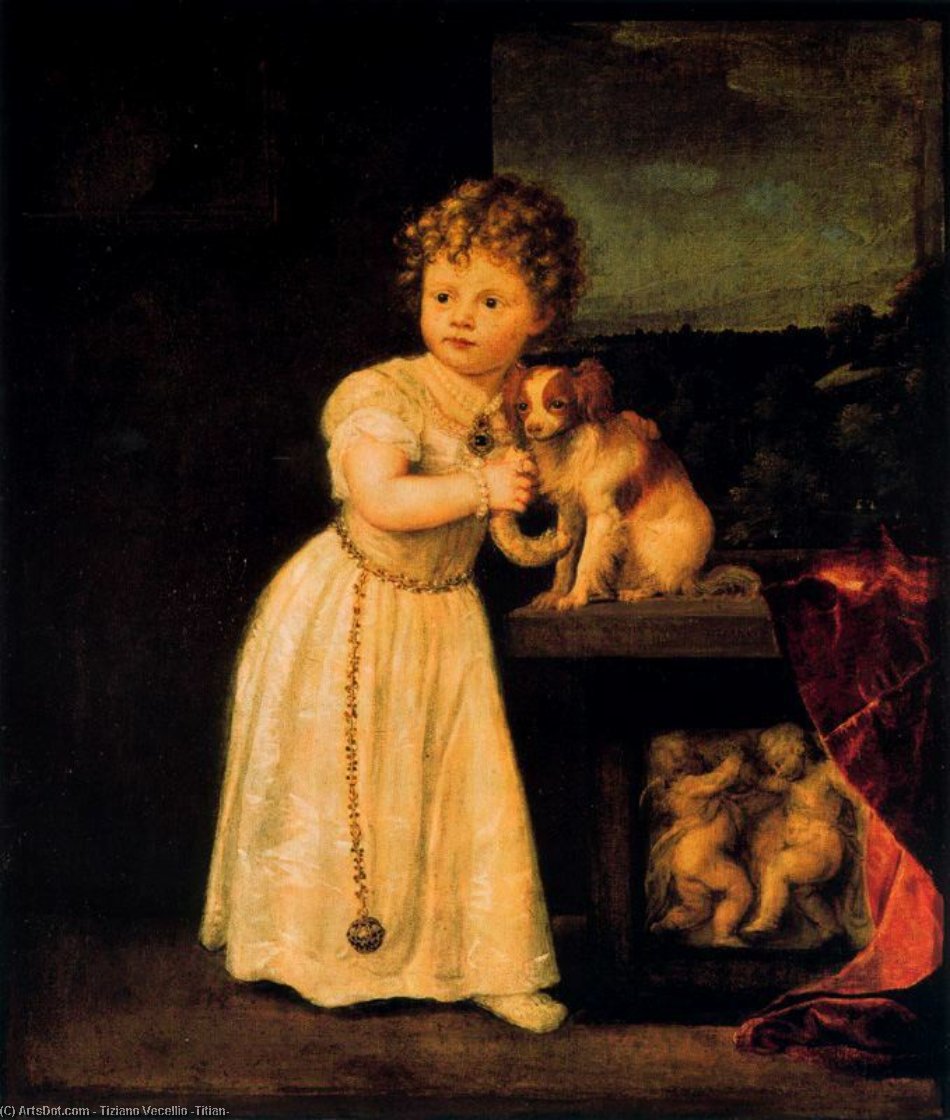 Wikioo.org - The Encyclopedia of Fine Arts - Painting, Artwork by Tiziano Vecellio (Titian) - Clasrissa Strozzi