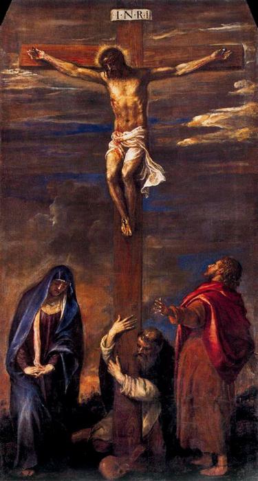 WikiOO.org - Encyclopedia of Fine Arts - Maalaus, taideteos Tiziano Vecellio (Titian) - Crucifixion 1