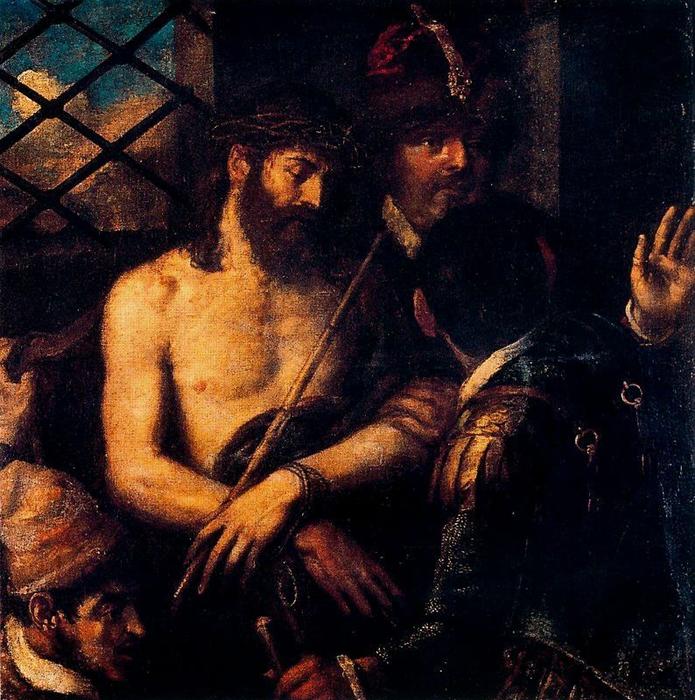Wikioo.org - Bách khoa toàn thư về mỹ thuật - Vẽ tranh, Tác phẩm nghệ thuật Tiziano Vecellio (Titian) - Ecce Homo 1