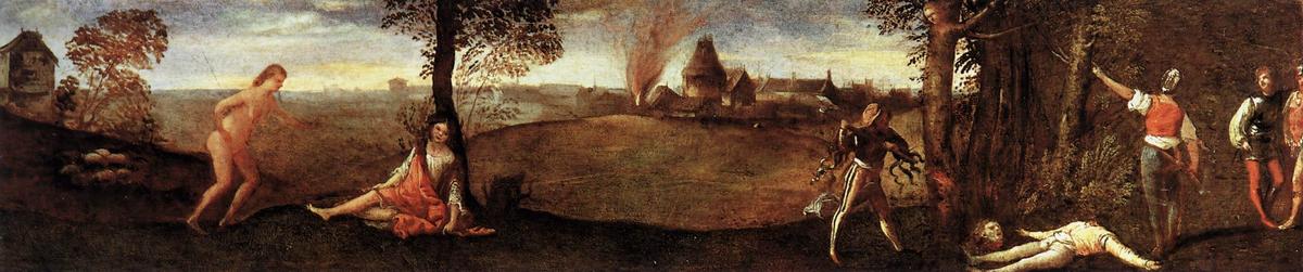 WikiOO.org - Encyclopedia of Fine Arts - Maalaus, taideteos Tiziano Vecellio (Titian) - The Legend of Polydorus