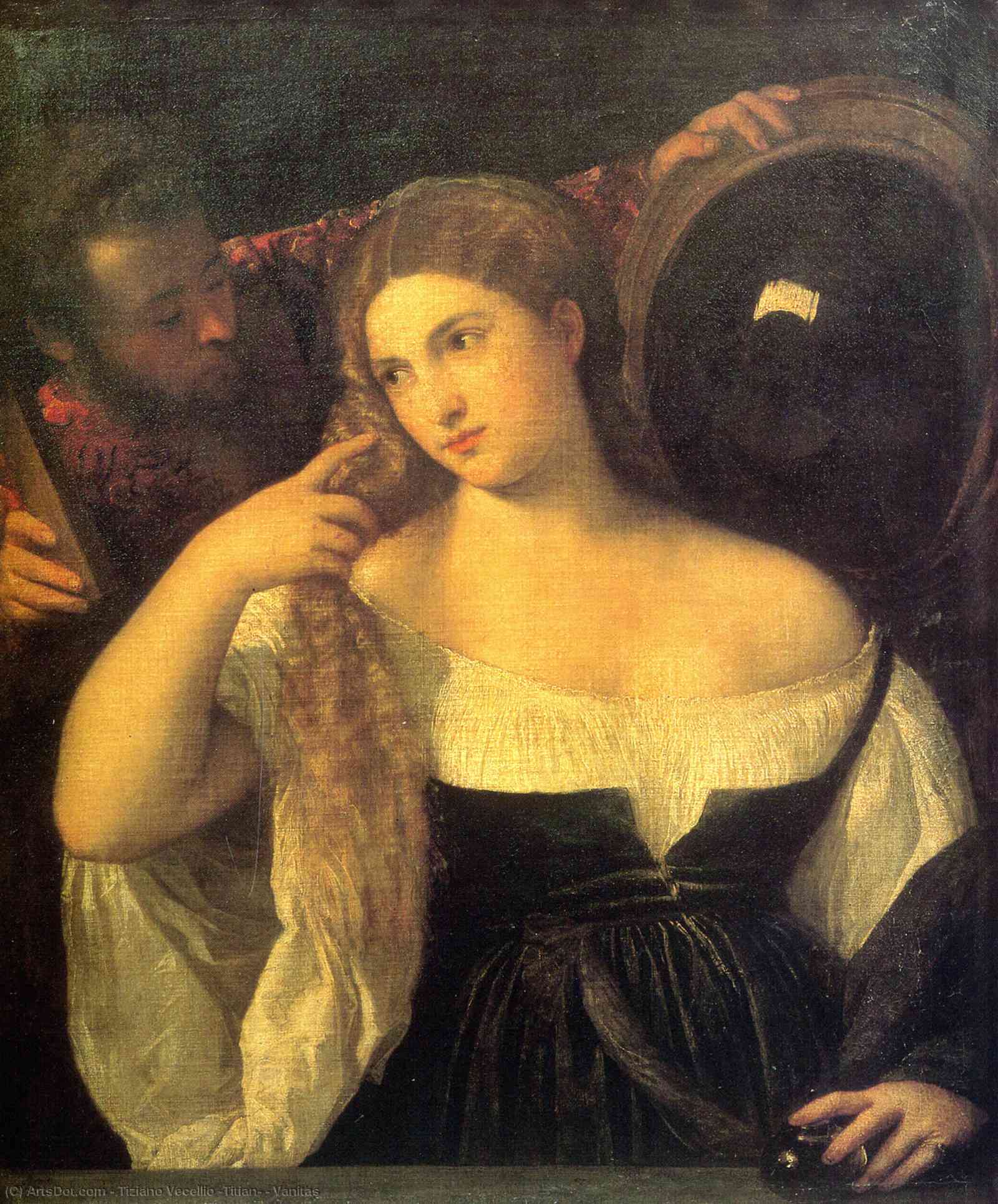 WikiOO.org - Encyclopedia of Fine Arts - Lukisan, Artwork Tiziano Vecellio (Titian) - Vanitas
